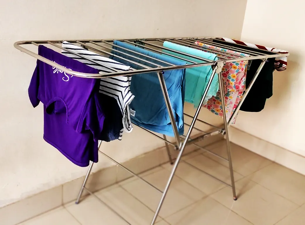 Stainless Steel Large Clothes Drying Rack | Foldable & Durable