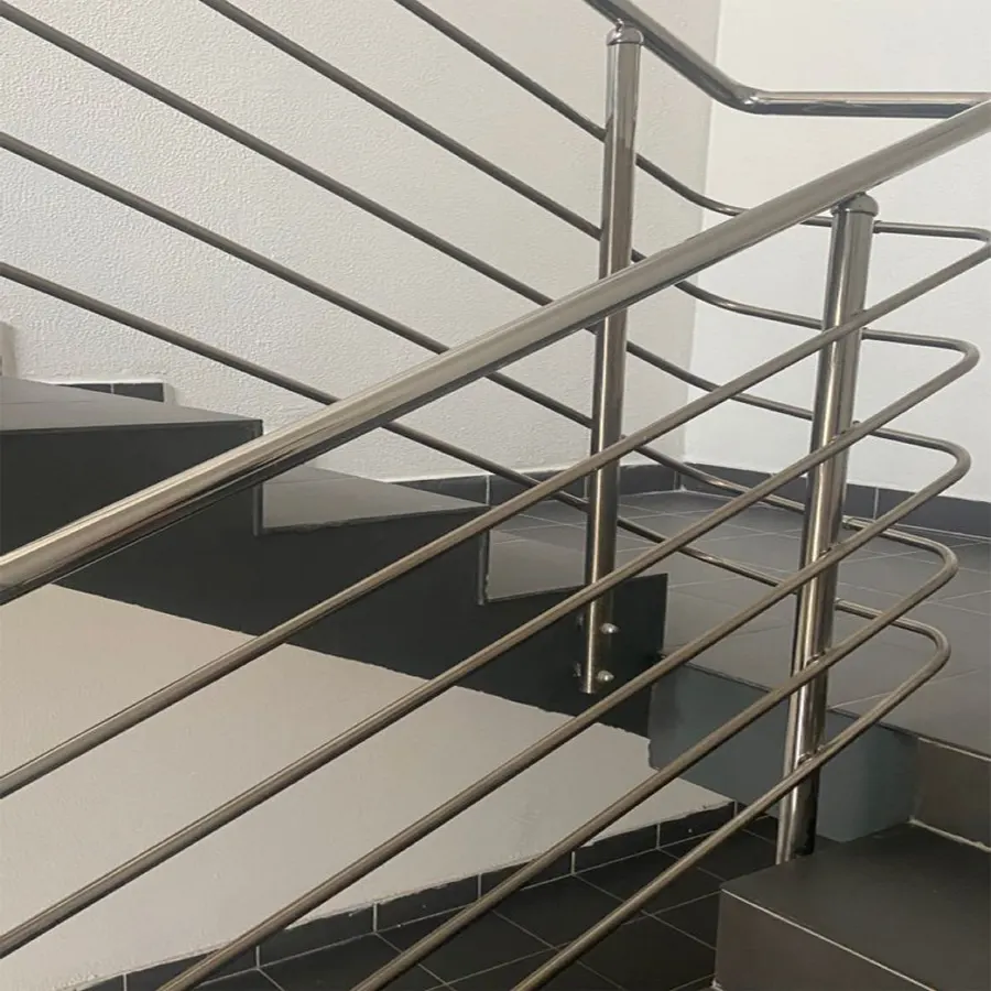 Premium Stainless Steel Stair Railing (Modern Horizontal Bar Design)